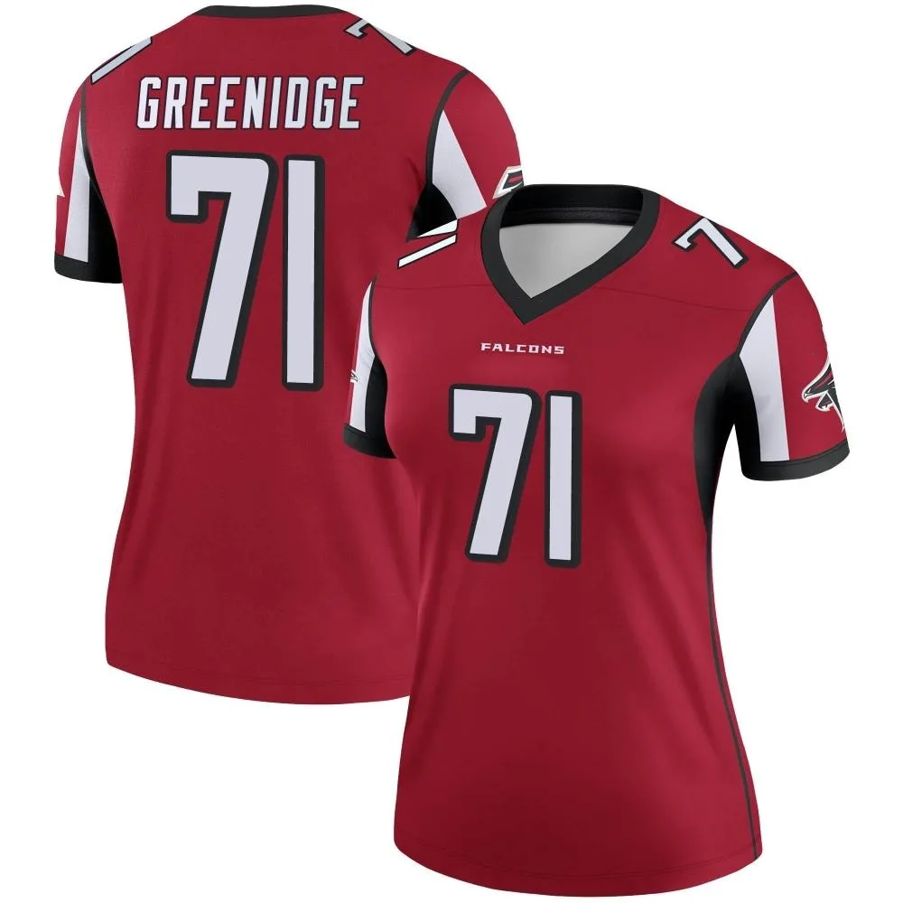 Ethan Greenidge Atlanta Falcons Women's Nike Legend Red Jersey Ethan Greenidge Atlanta Falcons Women's Nike Legend Red Jersey