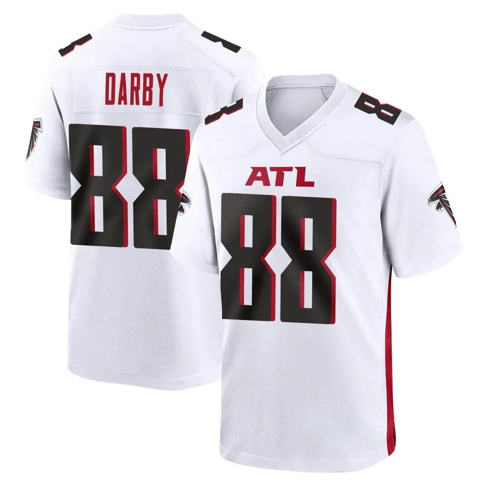 Frank Darby Atlanta Falcons Men's Nike Game White Jersey Frank Darby Atlanta Falcons Men's Nike Game White Jersey