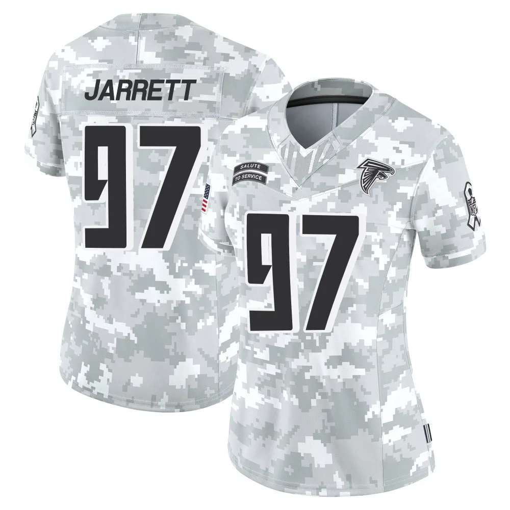 Grady Jarrett Atlanta Falcons Women's Nike 2024 Salute To Service Limited Arctic Camo Jersey Grady Jarrett Atlanta Falcons Women's Nike 2024 Salute To Service Limited Arctic Camo Jersey
