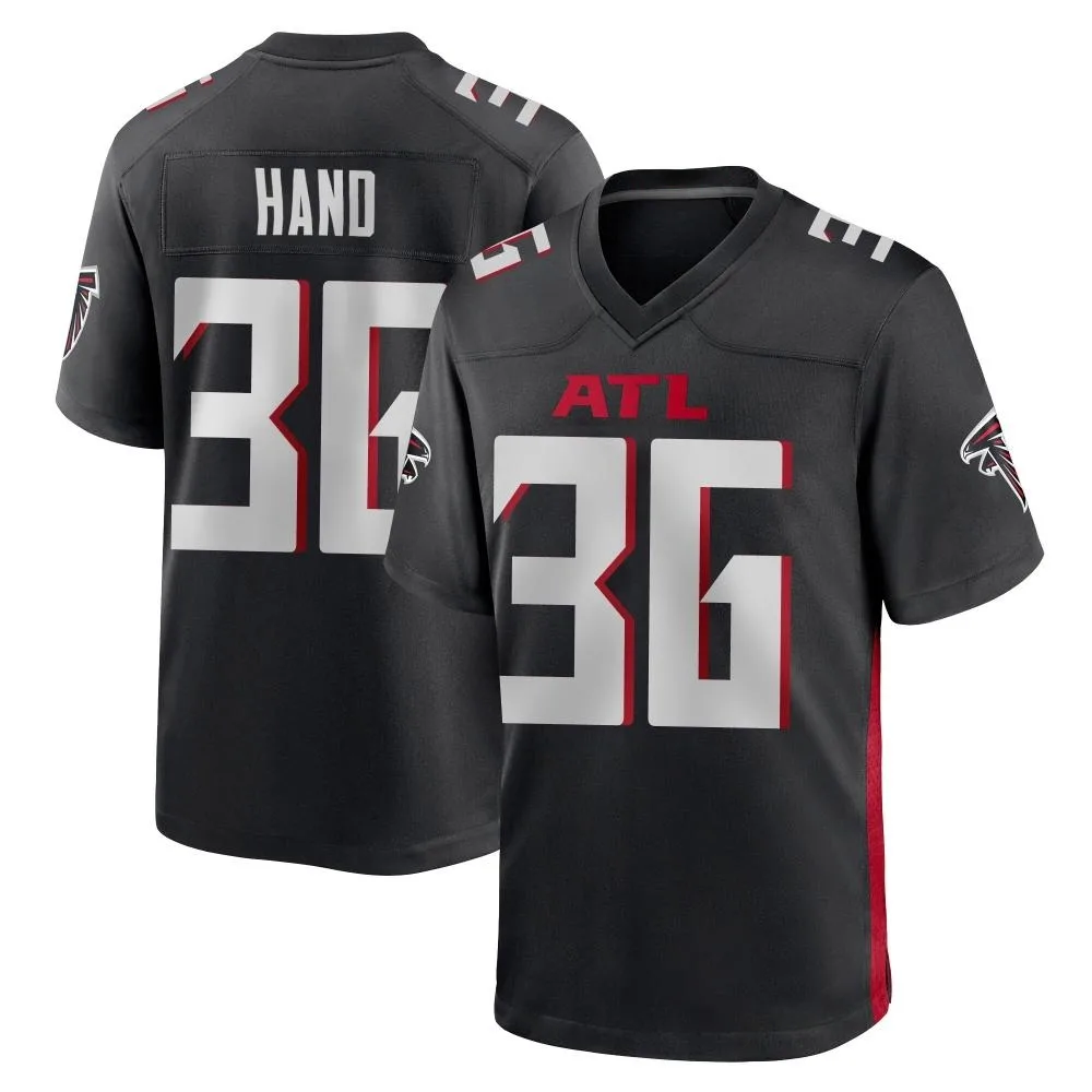 Harrison Hand Atlanta Falcons Men's Nike Alternate Game Black Jersey Harrison Hand Atlanta Falcons Men's Nike Alternate Game Black Jersey