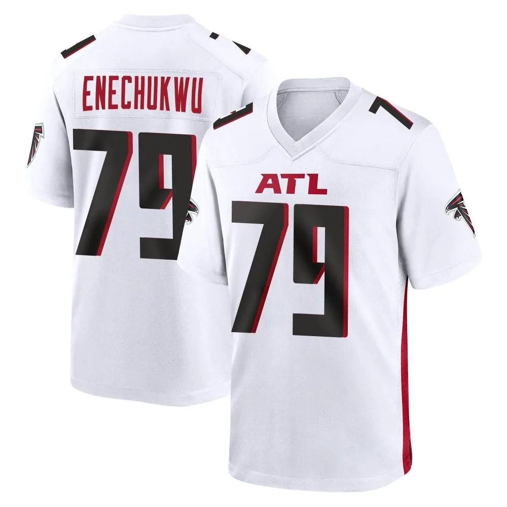 Ikenna Enechukwu Atlanta Falcons Men's Nike Game White Jersey Ikenna Enechukwu Atlanta Falcons Men's Nike Game White Jersey