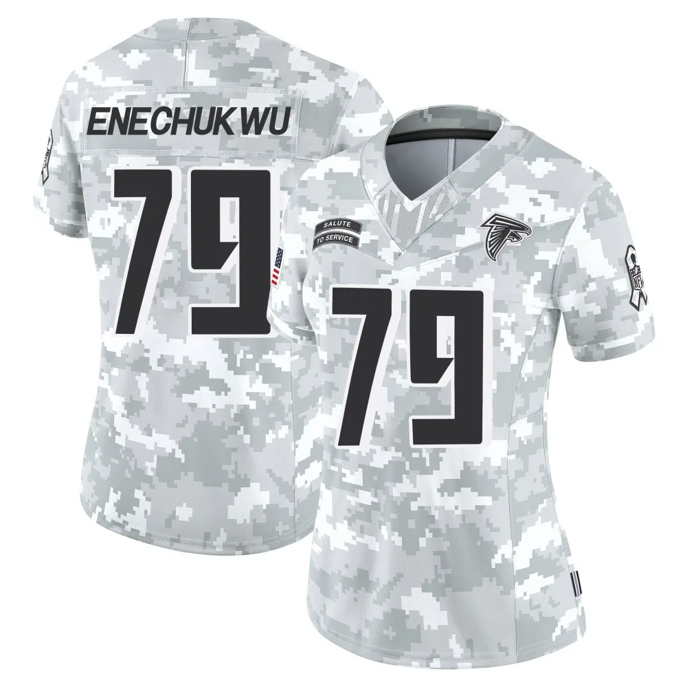 Ikenna Enechukwu Atlanta Falcons Women's Nike 2024 Salute To Service Limited Arctic Camo Jersey Ikenna Enechukwu Atlanta Falcons Women's Nike 2024 Salute To Service Limited Arctic Camo Jersey