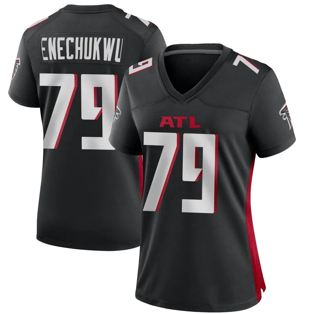 Ikenna Enechukwu Atlanta Falcons Women's Nike Alternate Game Black Jersey Ikenna Enechukwu Atlanta Falcons Women's Nike Alternate Game Black Jersey
