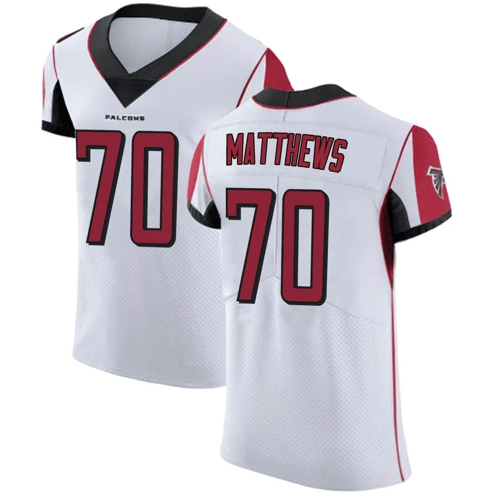 Jake Matthews Atlanta Falcons Men's Nike Elite White Jersey Jake Matthews Atlanta Falcons Men's Nike Elite White Jersey