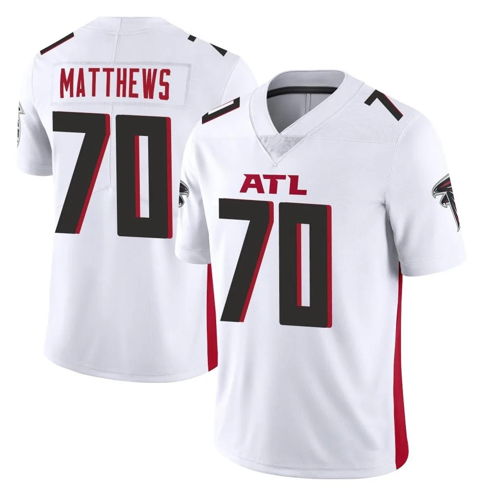 Jake Matthews Atlanta Falcons Men's Nike Vapor Untouchable Limited White Jersey Jake Matthews Atlanta Falcons Men's Nike Vapor Untouchable Limited White Jersey