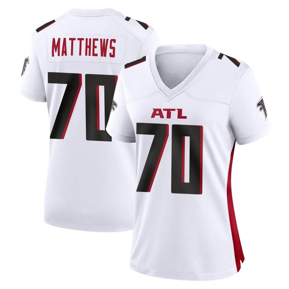 Jake Matthews Atlanta Falcons Women's Nike Game White Jersey Jake Matthews Atlanta Falcons Women's Nike Game White Jersey