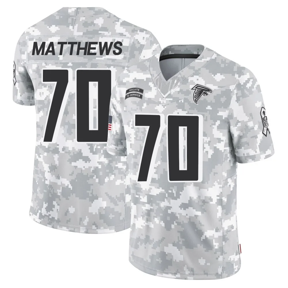 Jake Matthews Atlanta Falcons Youth Nike 2024 Salute To Service Limited Arctic Camo Jersey Jake Matthews Atlanta Falcons Youth Nike 2024 Salute To Service Limited Arctic Camo Jersey