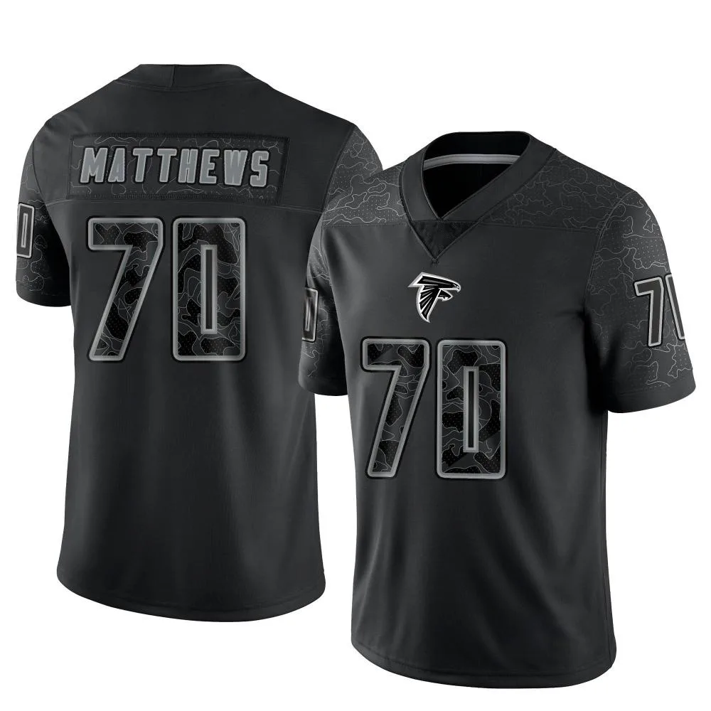 Jake Matthews Atlanta Falcons Youth Nike Reflective Limited Black Jersey Jake Matthews Atlanta Falcons Youth Nike Reflective Limited Black Jersey