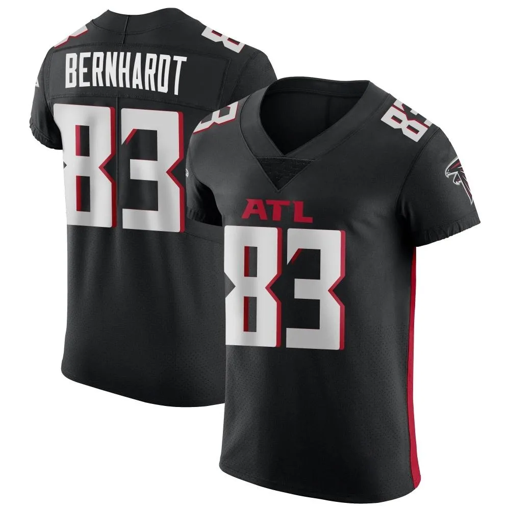 Jared Bernhardt Atlanta Falcons Men's Nike Alternate Elite Black Jersey Jared Bernhardt Atlanta Falcons Men's Nike Alternate Elite Black Jersey
