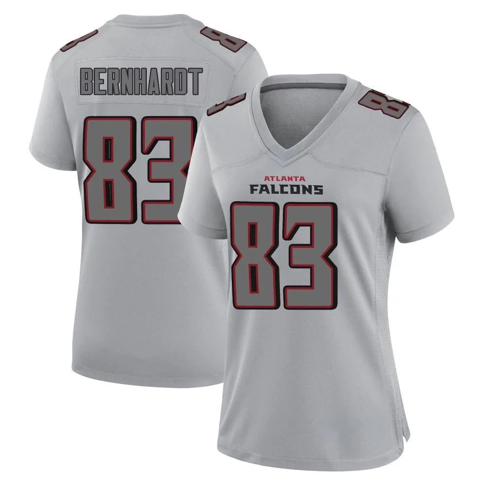 Jared Bernhardt Atlanta Falcons Women's Nike Atmosphere Fashion Game Gray Jersey Jared Bernhardt Atlanta Falcons Women's Nike Atmosphere Fashion Game Gray Jersey