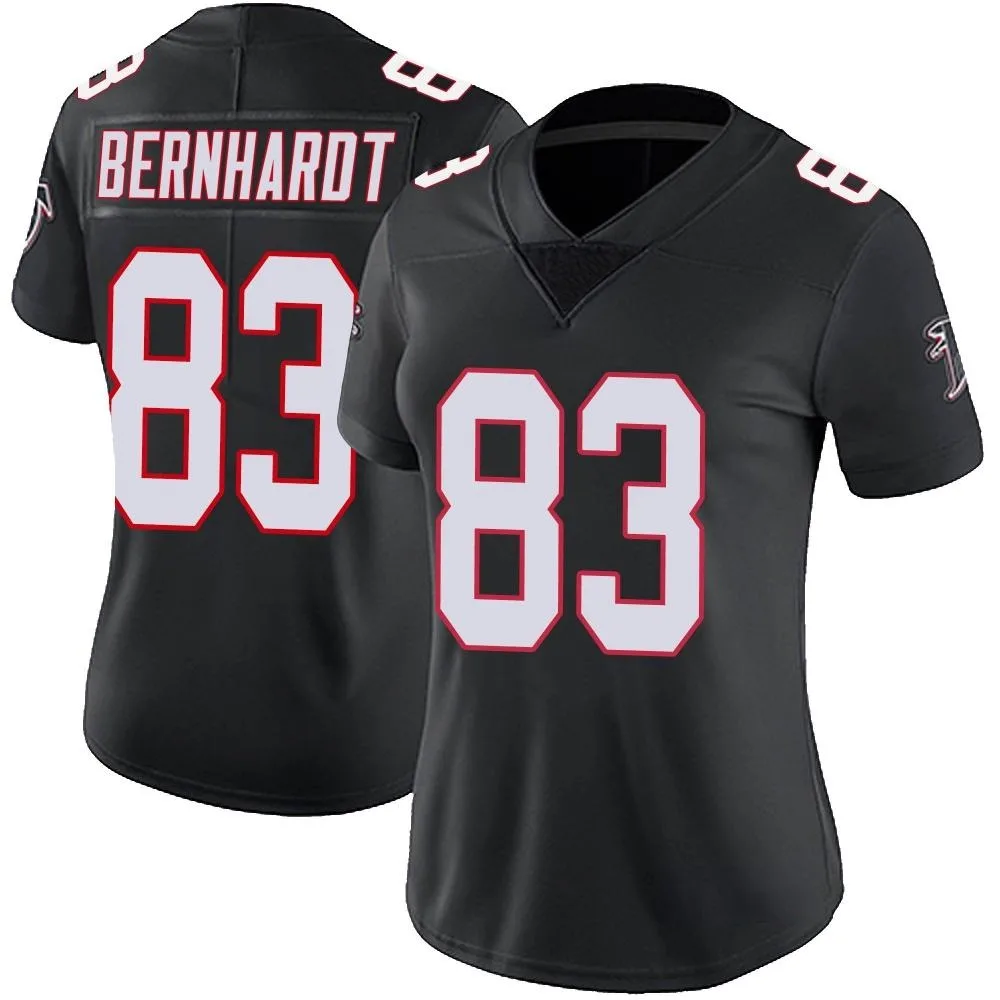 Jared Bernhardt Atlanta Falcons Women's Nike Vapor Untouchable Limited Black Jersey Jared Bernhardt Atlanta Falcons Women's Nike Vapor Untouchable Limited Black Jersey