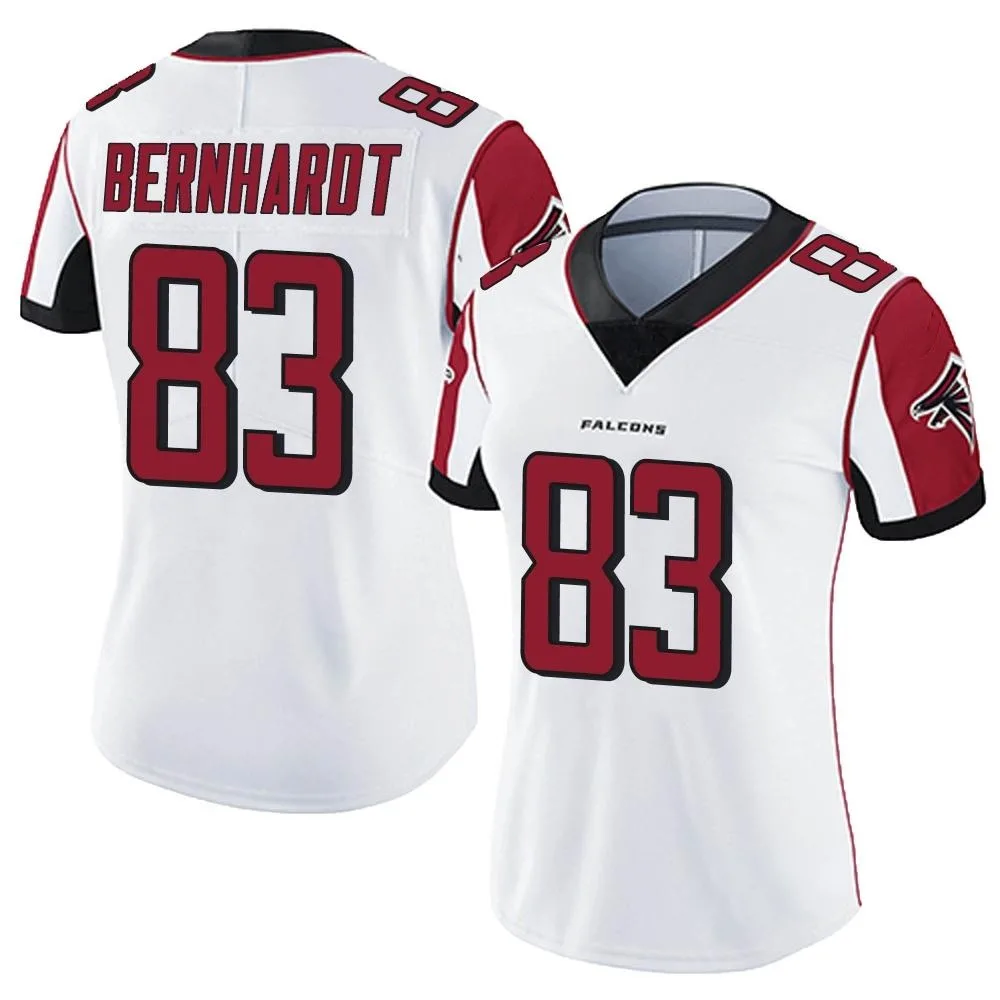 Jared Bernhardt Atlanta Falcons Women's Nike Vapor Untouchable Limited White Jersey Jared Bernhardt Atlanta Falcons Women's Nike Vapor Untouchable Limited White Jersey