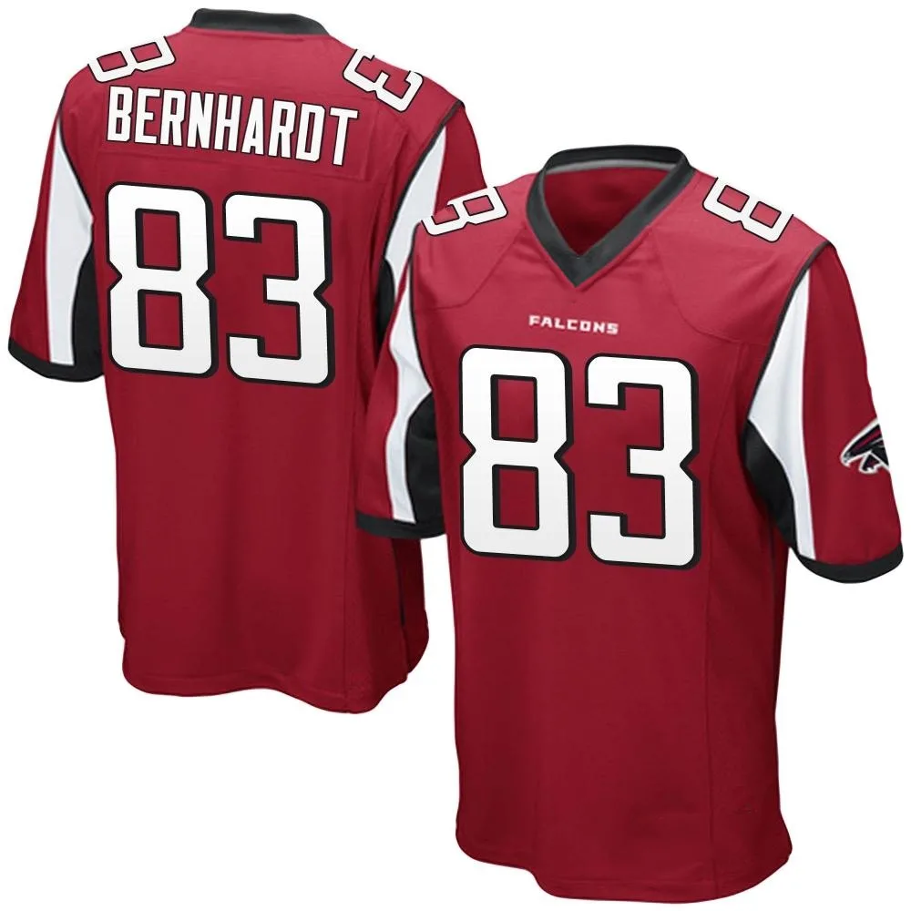Jared Bernhardt Atlanta Falcons Youth Nike Team Color Game Red Jersey Jared Bernhardt Atlanta Falcons Youth Nike Team Color Game Red Jersey