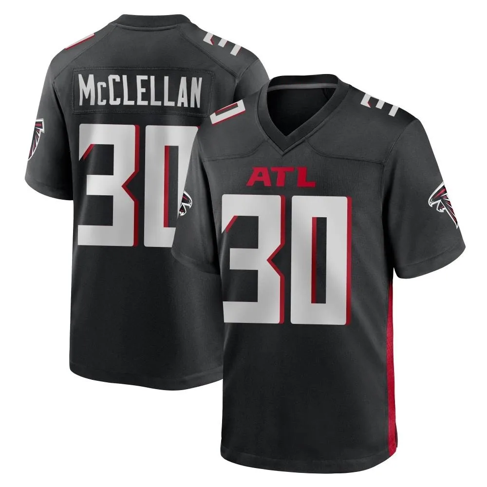 Jase Mcclellan Atlanta Falcons Men's Nike Alternate Game Black Jersey Jase Mcclellan Atlanta Falcons Men's Nike Alternate Game Black Jersey