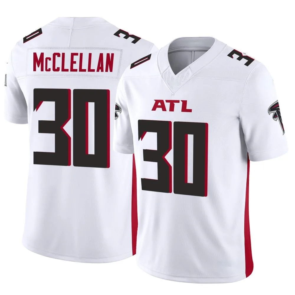 Jase Mcclellan Atlanta Falcons Men's Nike Vapor F.U.S.E. Limited White Jersey Jase Mcclellan Atlanta Falcons Men's Nike Vapor F.U.S.E. Limited White Jersey
