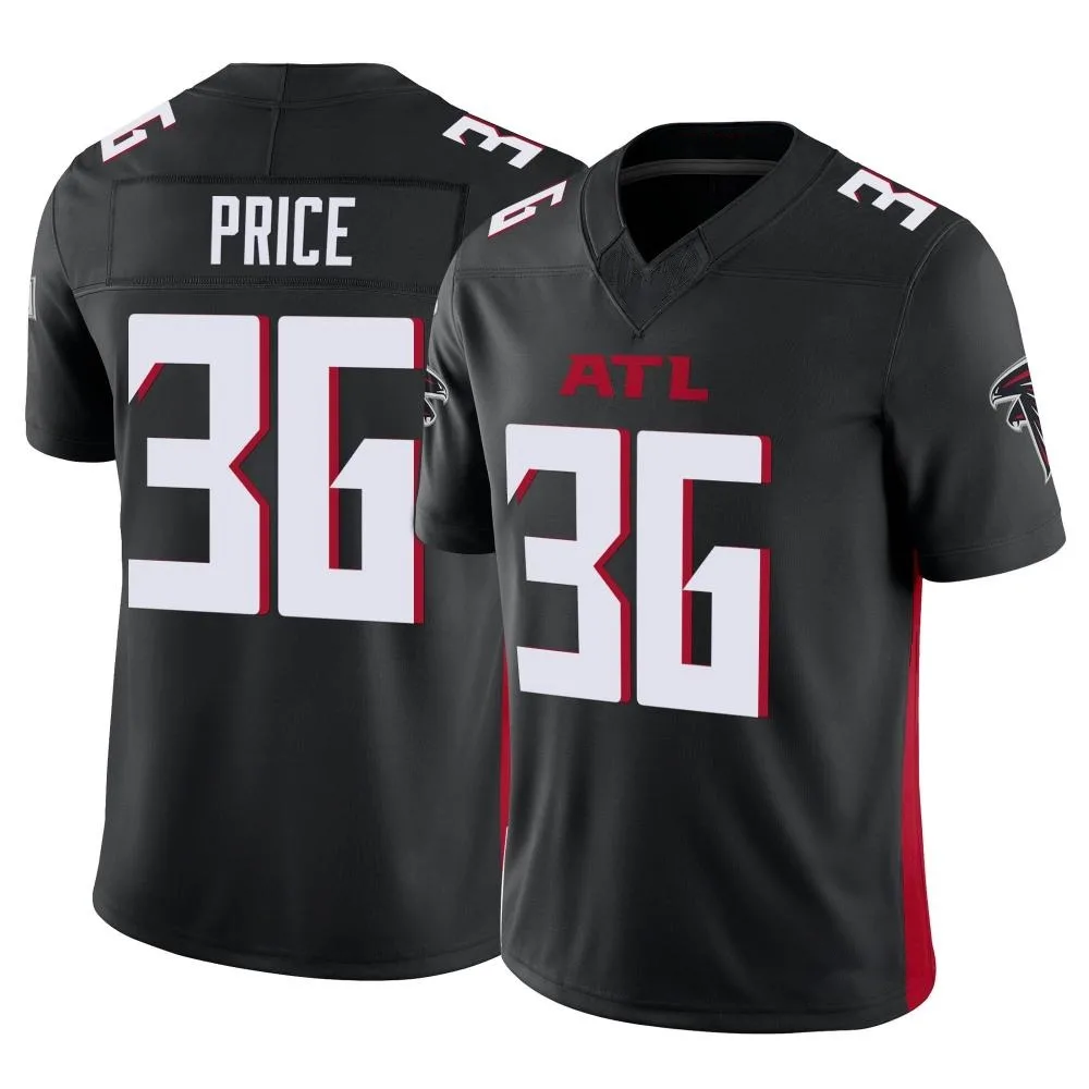 Jayden Price Atlanta Falcons Men's Nike Vapor F.U.S.E. Limited Black Jersey Jayden Price Atlanta Falcons Men's Nike Vapor F.U.S.E. Limited Black Jersey