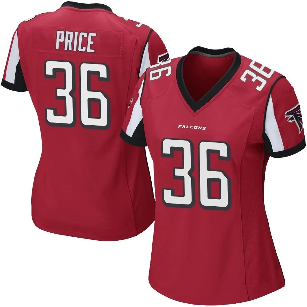 Jayden Price Atlanta Falcons Women's Nike Team Color Game Red Jersey Jayden Price Atlanta Falcons Women's Nike Team Color Game Red Jersey