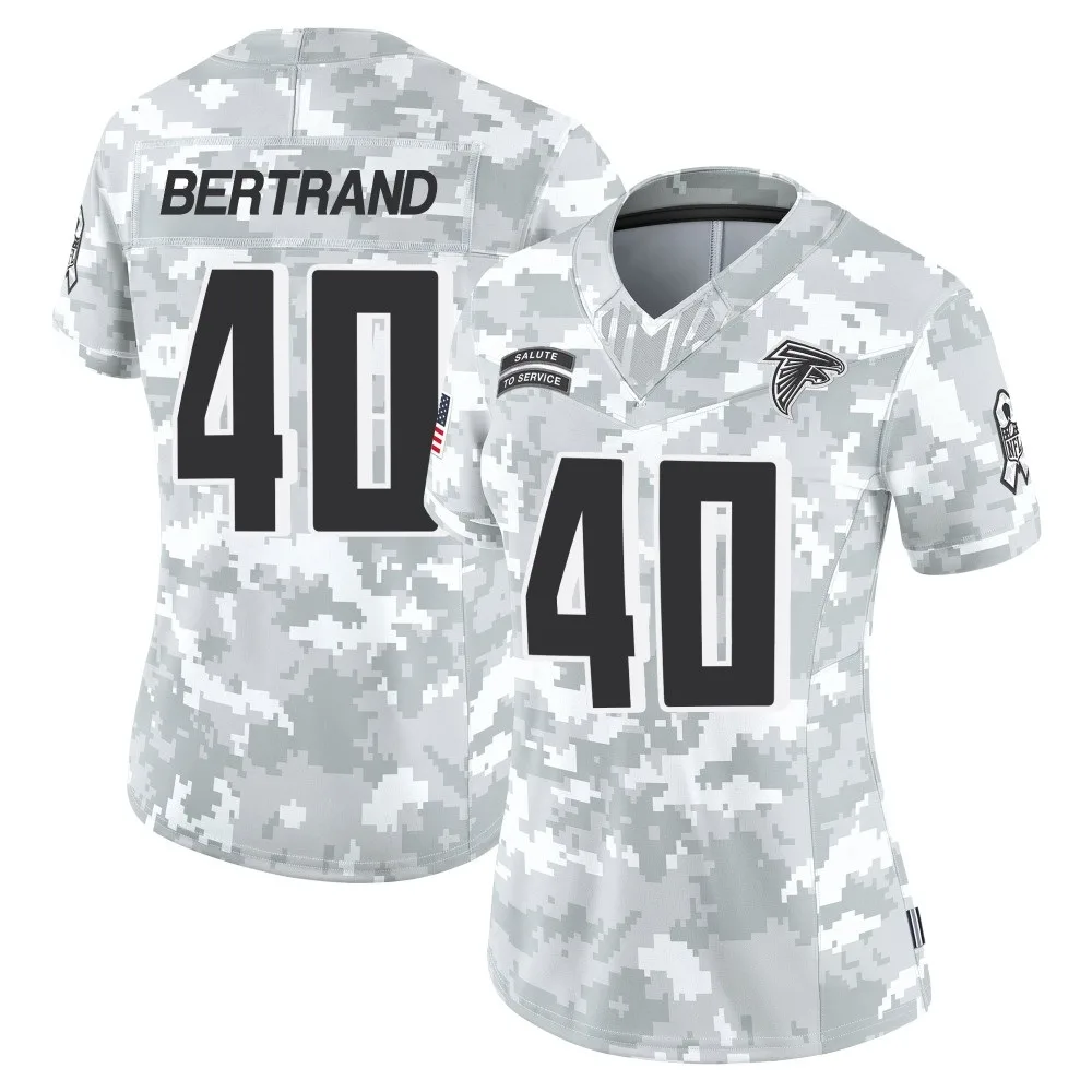 Jd Bertrand Atlanta Falcons Women's Nike 2024 Salute To Service Limited Arctic Camo Jersey Jd Bertrand Atlanta Falcons Women's Nike 2024 Salute To Service Limited Arctic Camo Jersey
