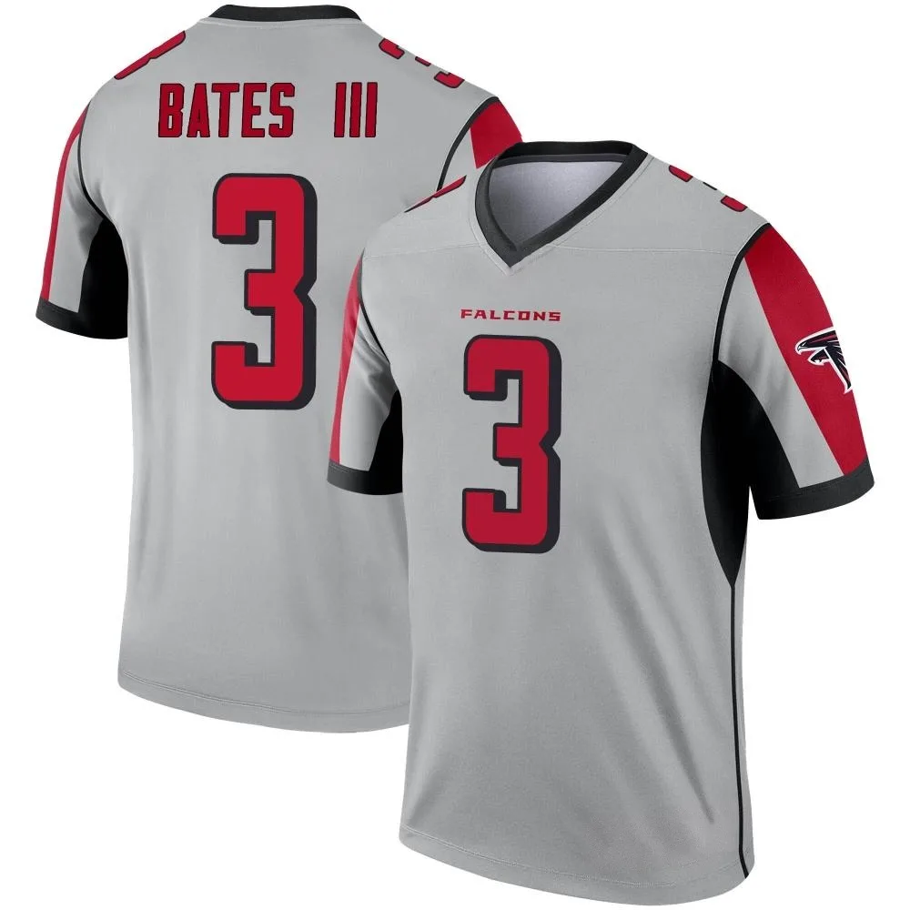 Jessie Bates Iii Atlanta Falcons Men's Nike Inverted Silver Legend Jersey Jessie Bates Iii Atlanta Falcons Men's Nike Inverted Silver Legend Jersey