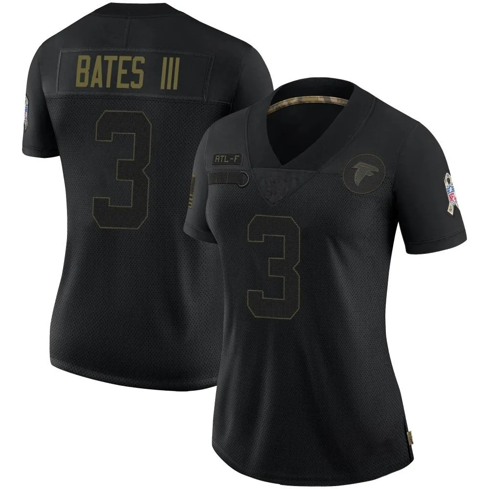 Jessie Bates Iii Atlanta Falcons Women's Nike 2020 Salute To Service Limited Black Jersey Jessie Bates Iii Atlanta Falcons Women's Nike 2020 Salute To Service Limited Black Jersey