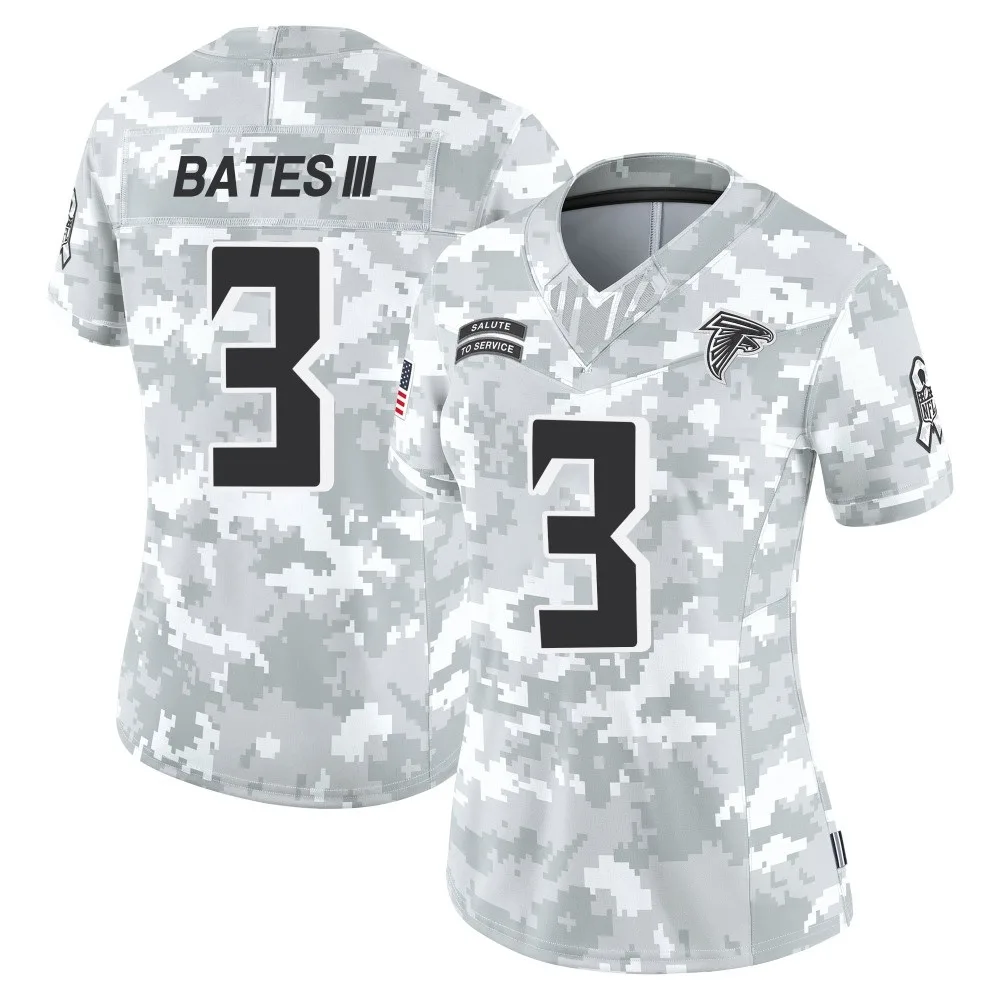 Jessie Bates Iii Atlanta Falcons Women's Nike 2024 Salute To Service Limited Arctic Camo Jersey Jessie Bates Iii Atlanta Falcons Women's Nike 2024 Salute To Service Limited Arctic Camo Jersey