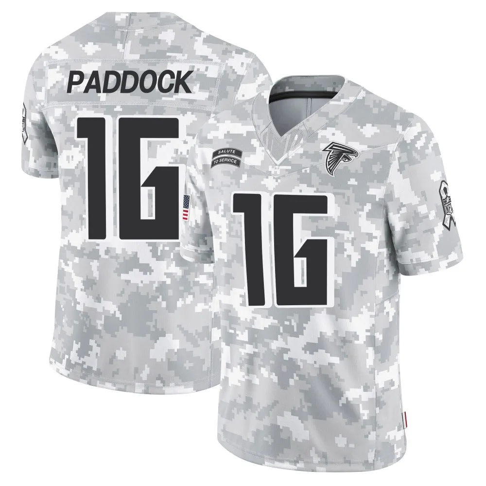John Paddock Atlanta Falcons Men's Nike 2024 Salute To Service Limited Arctic Camo Jersey John Paddock Atlanta Falcons Men's Nike 2024 Salute To Service Limited Arctic Camo Jersey