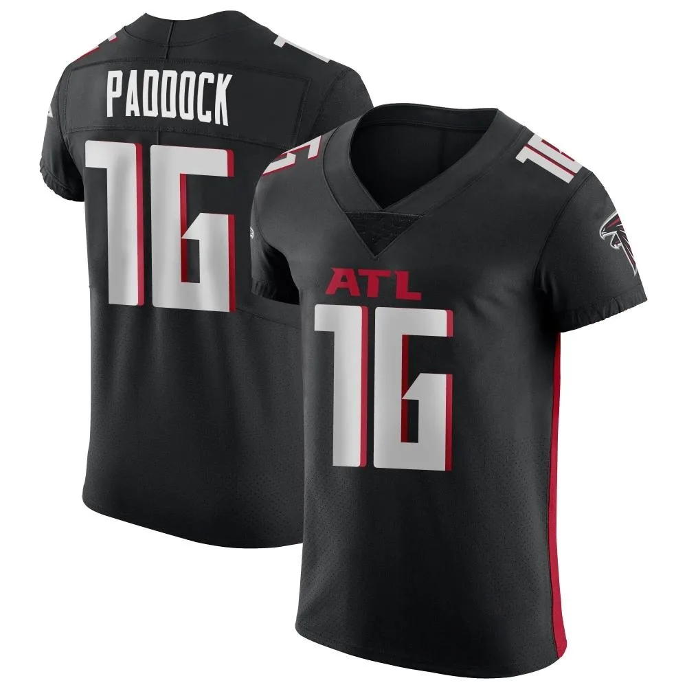 John Paddock Atlanta Falcons Men's Nike Alternate Elite Black Jersey John Paddock Atlanta Falcons Men's Nike Alternate Elite Black Jersey