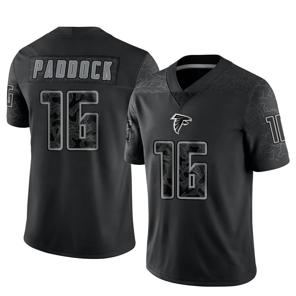 John Paddock Atlanta Falcons Men's Nike Reflective Limited Black Jersey John Paddock Atlanta Falcons Men's Nike Reflective Limited Black Jersey