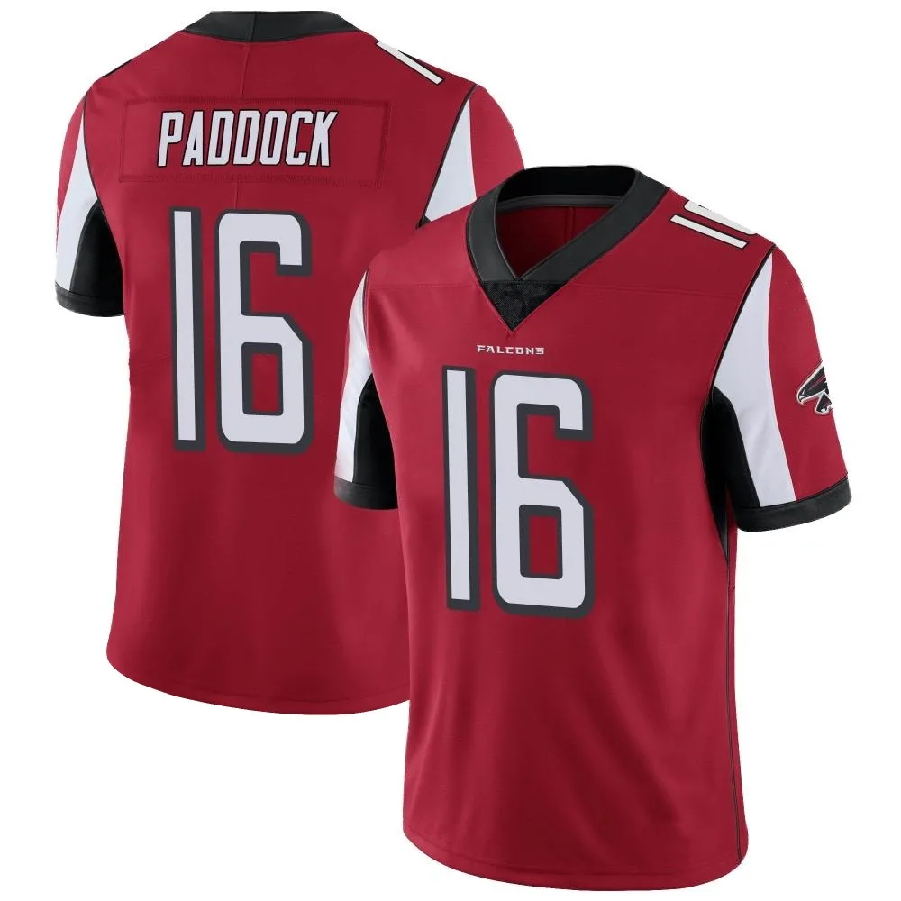 John Paddock Atlanta Falcons Men's Nike Team Color Vapor Untouchable Limited Red Jersey John Paddock Atlanta Falcons Men's Nike Team Color Vapor Untouchable Limited Red Jersey