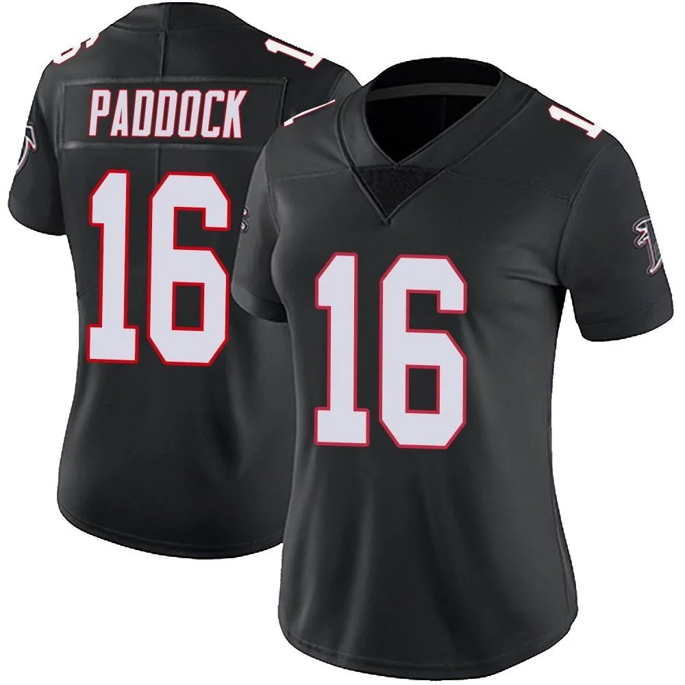 John Paddock Atlanta Falcons Women's Nike Vapor Untouchable Limited Black Jersey John Paddock Atlanta Falcons Women's Nike Vapor Untouchable Limited Black Jersey