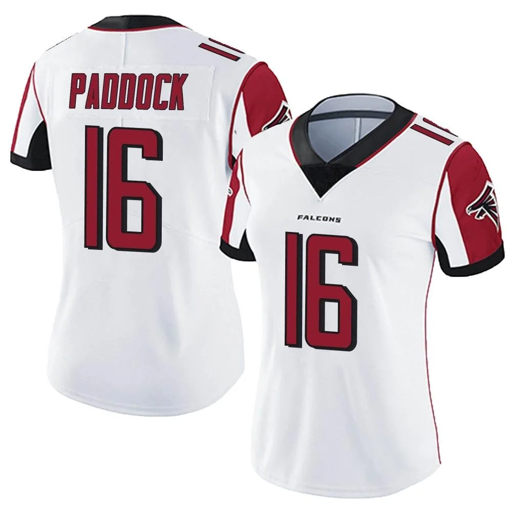 John Paddock Atlanta Falcons Women's Nike Vapor Untouchable Limited White Jersey John Paddock Atlanta Falcons Women's Nike Vapor Untouchable Limited White Jersey