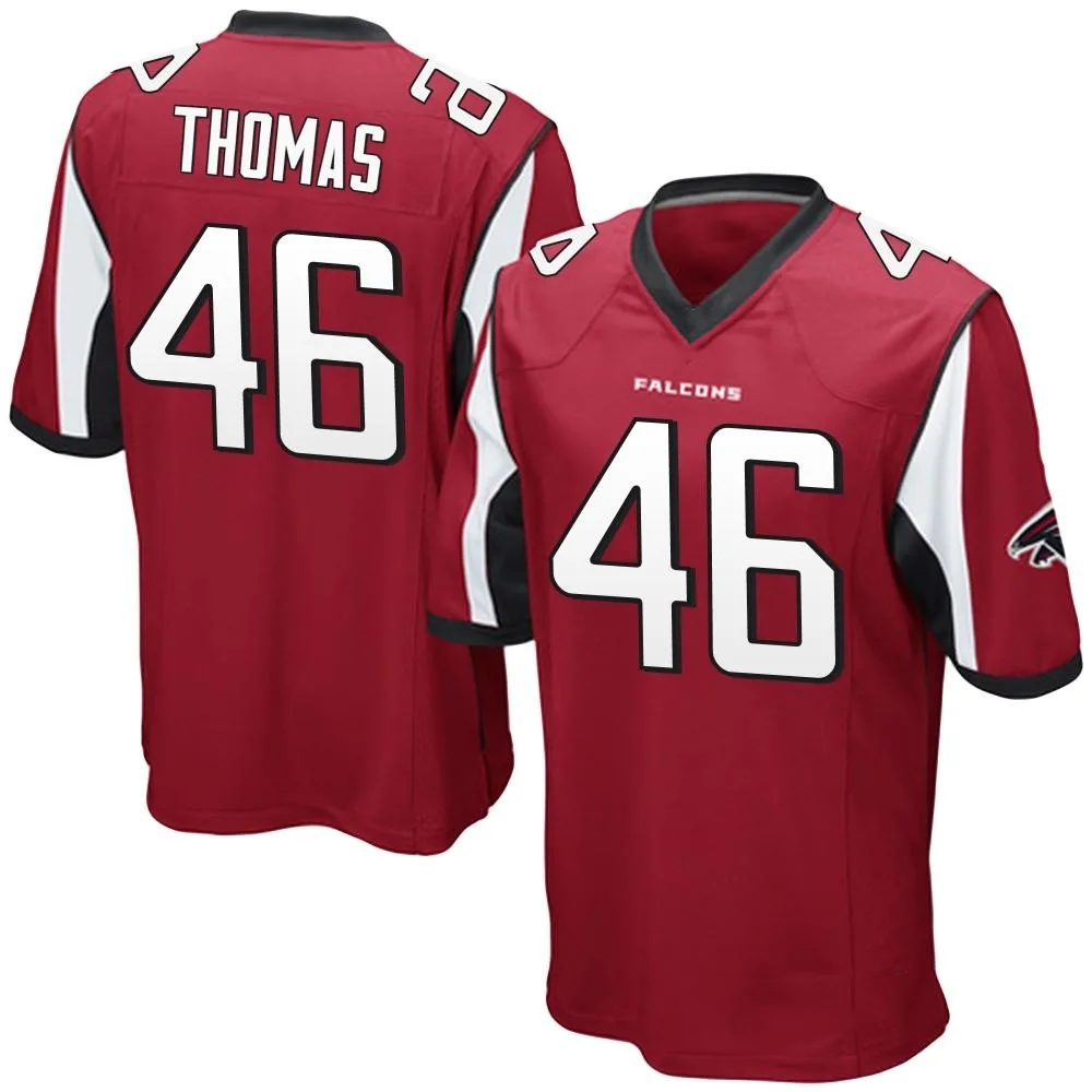 Jordan Thomas Atlanta Falcons Men's Nike Team Color Game Red Jersey