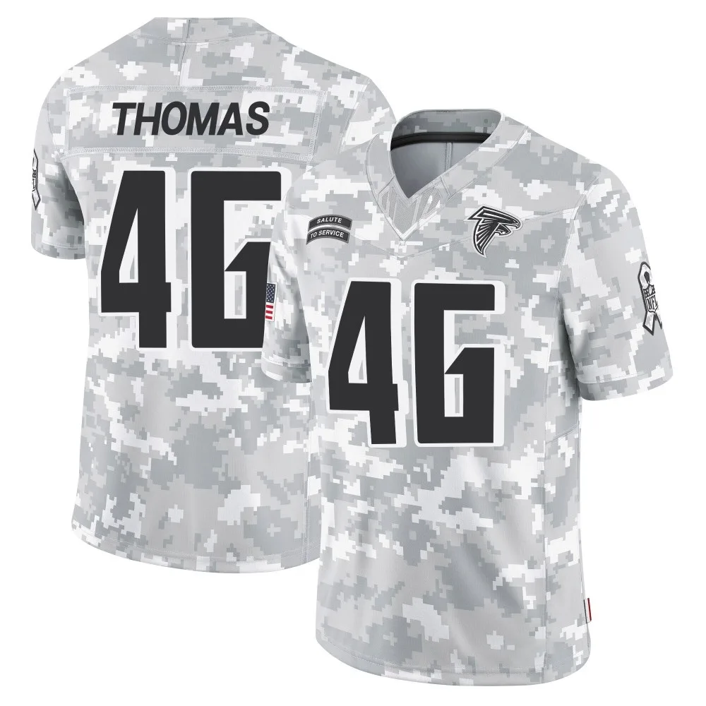 Jordan Thomas Atlanta Falcons Youth Nike 2024 Salute To Service Limited Arctic Camo Jersey Jordan Thomas Atlanta Falcons Youth Nike 2024 Salute To Service Limited Arctic Camo Jersey