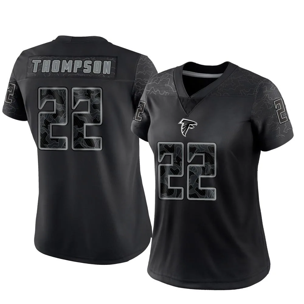 Josh Thompson Atlanta Falcons Women's Nike Reflective Limited Black Jersey Josh Thompson Atlanta Falcons Women's Nike Reflective Limited Black Jersey