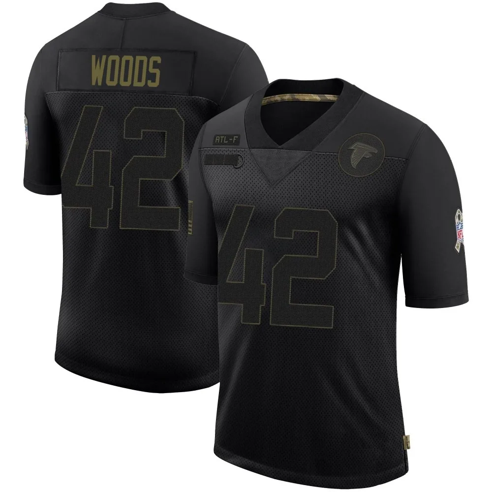 Josh Woods Atlanta Falcons Men's Nike 2020 Salute To Service Limited Black Jersey Josh Woods Atlanta Falcons Men's Nike 2020 Salute To Service Limited Black Jersey