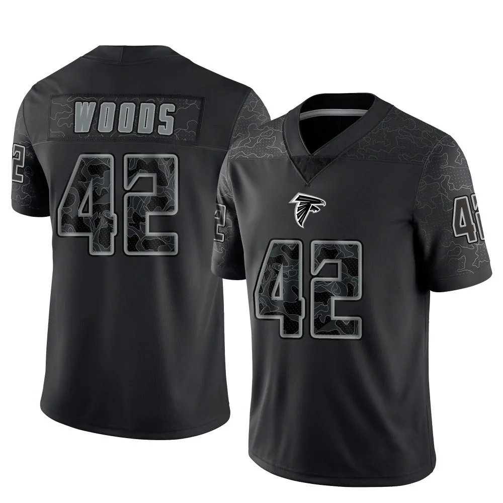 Josh Woods Atlanta Falcons Men's Nike Reflective Limited Black Jersey Josh Woods Atlanta Falcons Men's Nike Reflective Limited Black Jersey