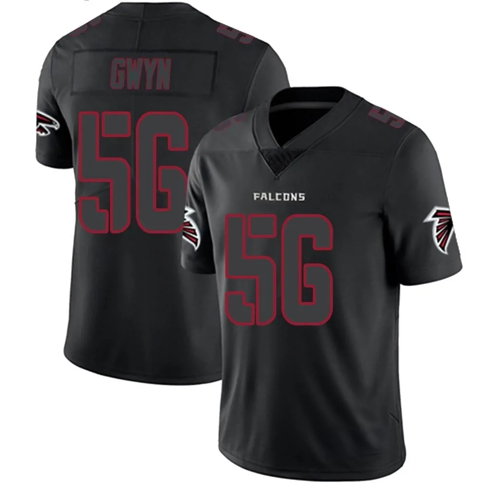 Jovaughn Gwyn Atlanta Falcons Men's Nike Limited Black Impact Jersey Jovaughn Gwyn Atlanta Falcons Men's Nike Limited Black Impact Jersey