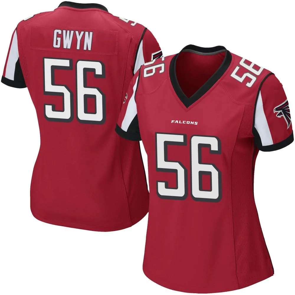 Jovaughn Gwyn Atlanta Falcons Women's Nike Team Color Game Red Jersey Jovaughn Gwyn Atlanta Falcons Women's Nike Team Color Game Red Jersey