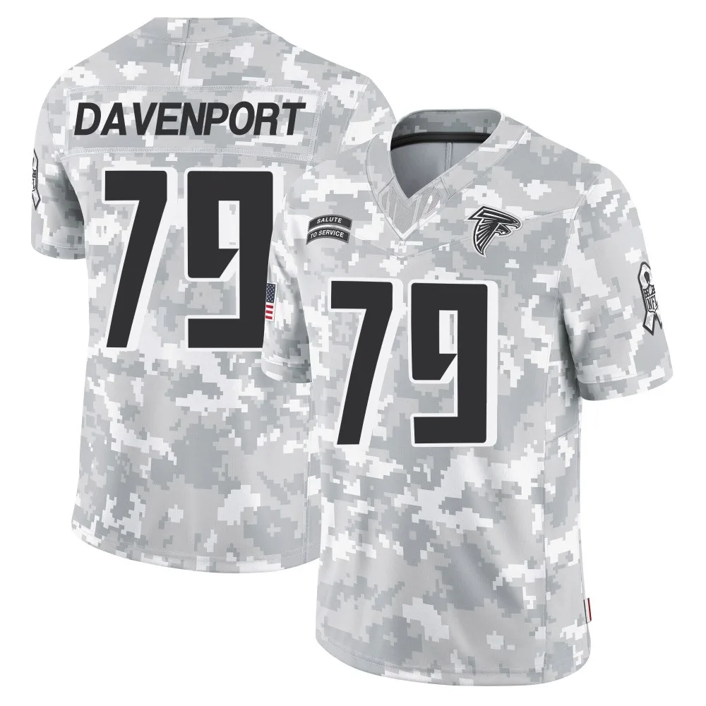 Julien Davenport Atlanta Falcons Men's Nike 2024 Salute To Service Limited Arctic Camo Jersey Julien Davenport Atlanta Falcons Men's Nike 2024 Salute To Service Limited Arctic Camo Jersey