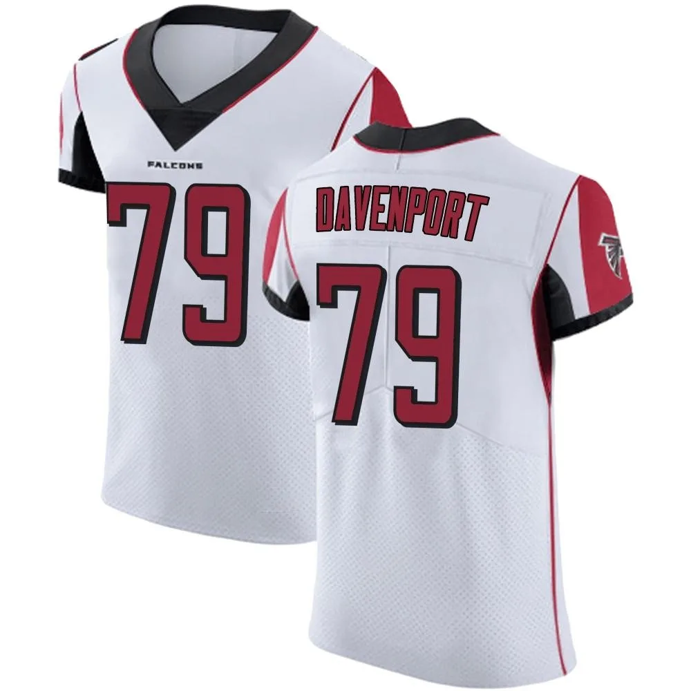 Julien Davenport Atlanta Falcons Men's Nike Elite White Jersey Julien Davenport Atlanta Falcons Men's Nike Elite White Jersey