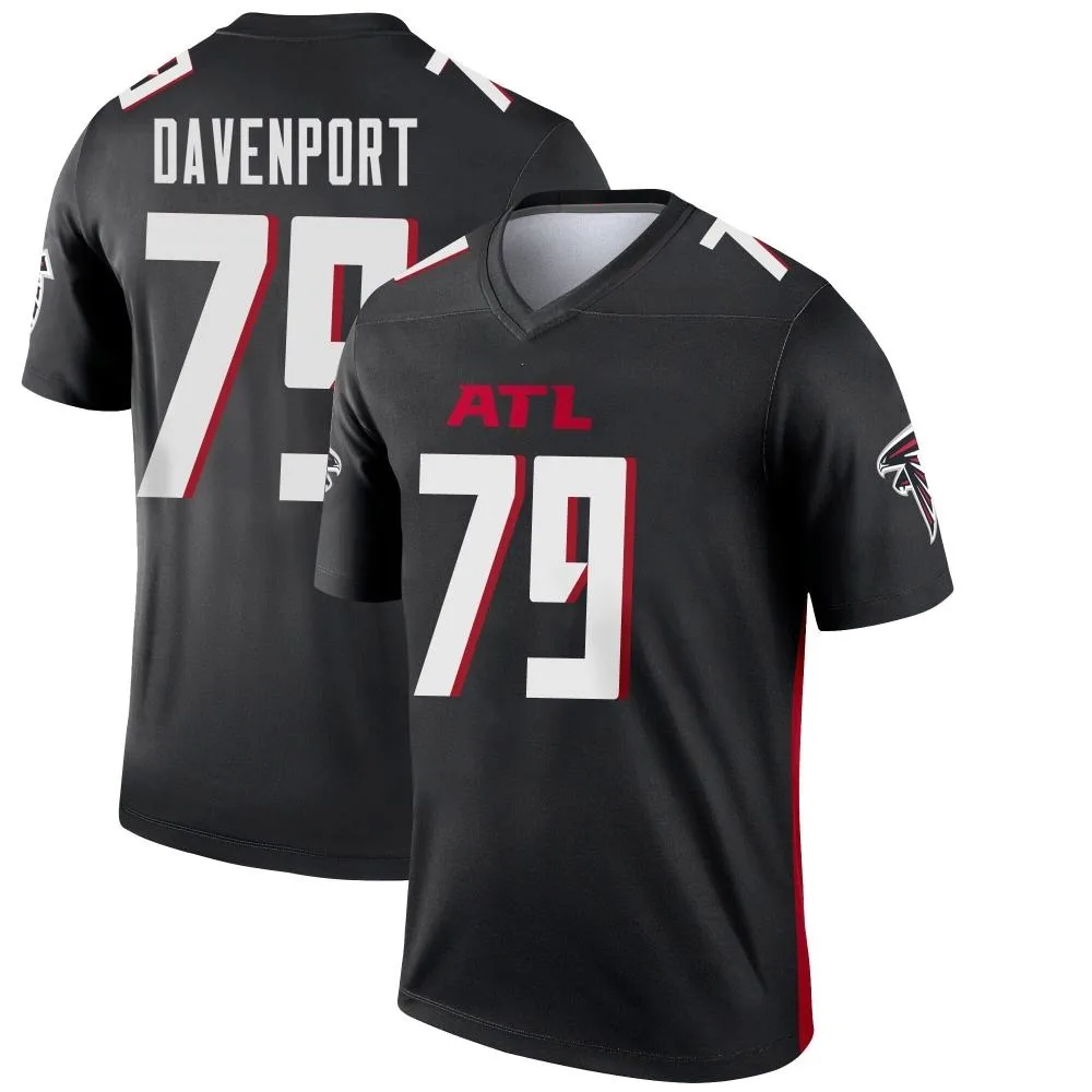 Julien Davenport Atlanta Falcons Men's Nike Legend Black Jersey Julien Davenport Atlanta Falcons Men's Nike Legend Black Jersey