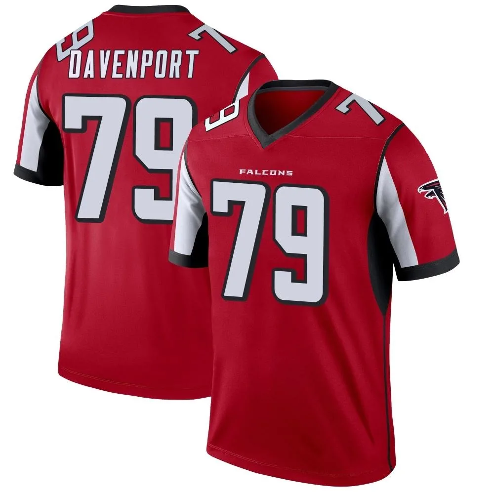 Julien Davenport Atlanta Falcons Men's Nike Legend Red Jersey Julien Davenport Atlanta Falcons Men's Nike Legend Red Jersey