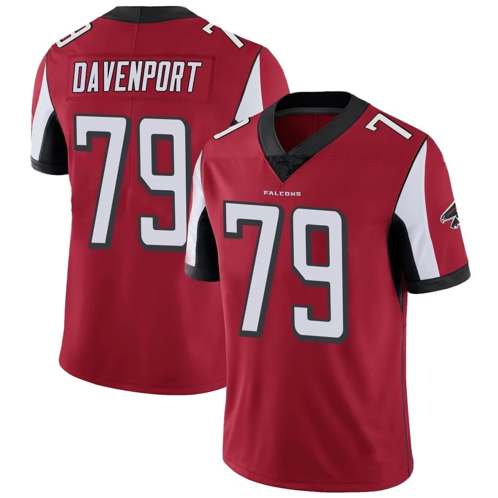 Julien Davenport Atlanta Falcons Men's Nike Team Color Vapor Untouchable Limited Red Jersey Julien Davenport Atlanta Falcons Men's Nike Team Color Vapor Untouchable Limited Red Jersey
