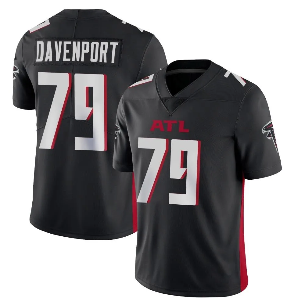 Julien Davenport Atlanta Falcons Men's Nike Vapor Untouchable Limited Black Jersey Julien Davenport Atlanta Falcons Men's Nike Vapor Untouchable Limited Black Jersey