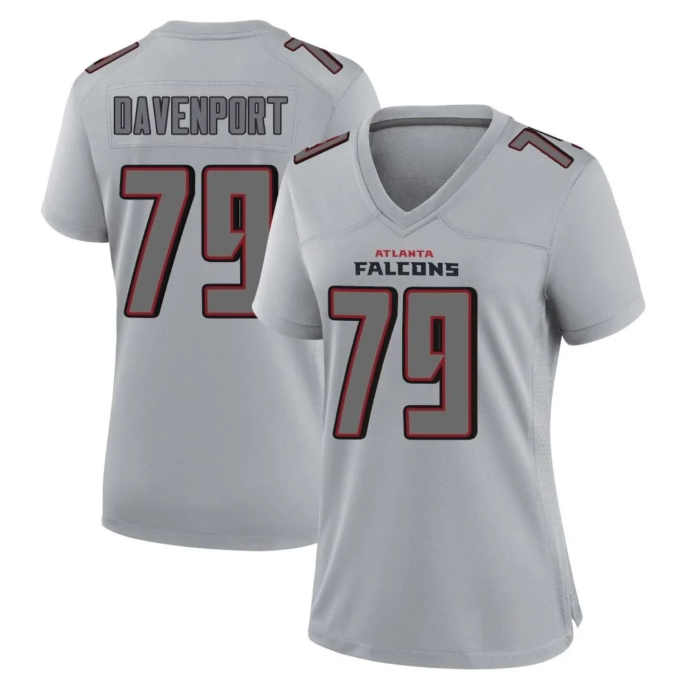 Julien Davenport Atlanta Falcons Women's Nike Atmosphere Fashion Game Gray Jersey Julien Davenport Atlanta Falcons Women's Nike Atmosphere Fashion Game Gray Jersey