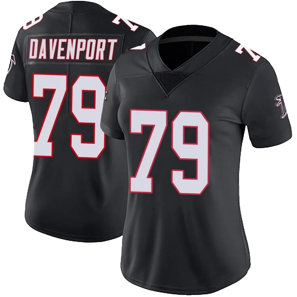 Julien Davenport Atlanta Falcons Women's Nike Vapor Untouchable Limited Black Jersey Julien Davenport Atlanta Falcons Women's Nike Vapor Untouchable Limited Black Jersey