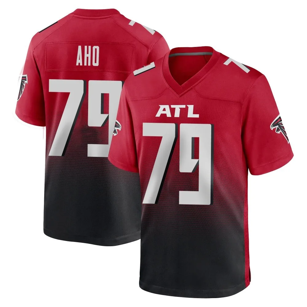 Junior Aho Atlanta Falcons Men's Nike 2nd Alternate Game Red Jersey Junior Aho Atlanta Falcons Men's Nike 2nd Alternate Game Red Jersey