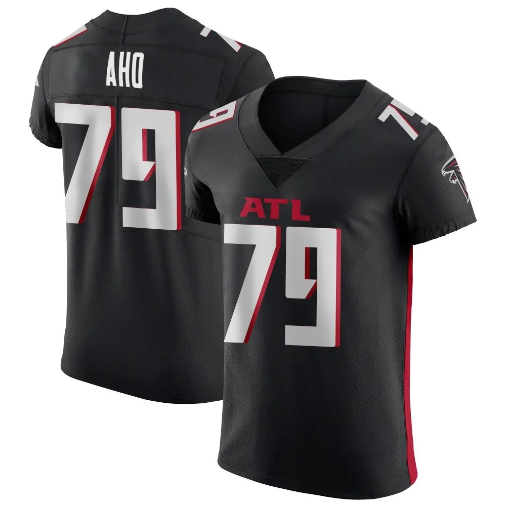 Junior Aho Atlanta Falcons Men's Nike Alternate Elite Black Jersey Junior Aho Atlanta Falcons Men's Nike Alternate Elite Black Jersey