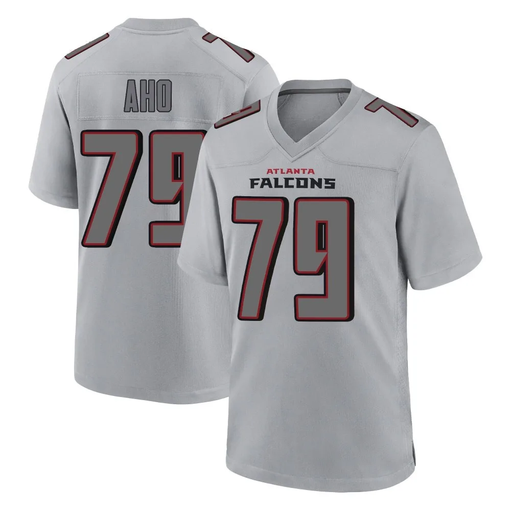 Junior Aho Atlanta Falcons Men's Nike Atmosphere Fashion Game Gray Jersey Junior Aho Atlanta Falcons Men's Nike Atmosphere Fashion Game Gray Jersey