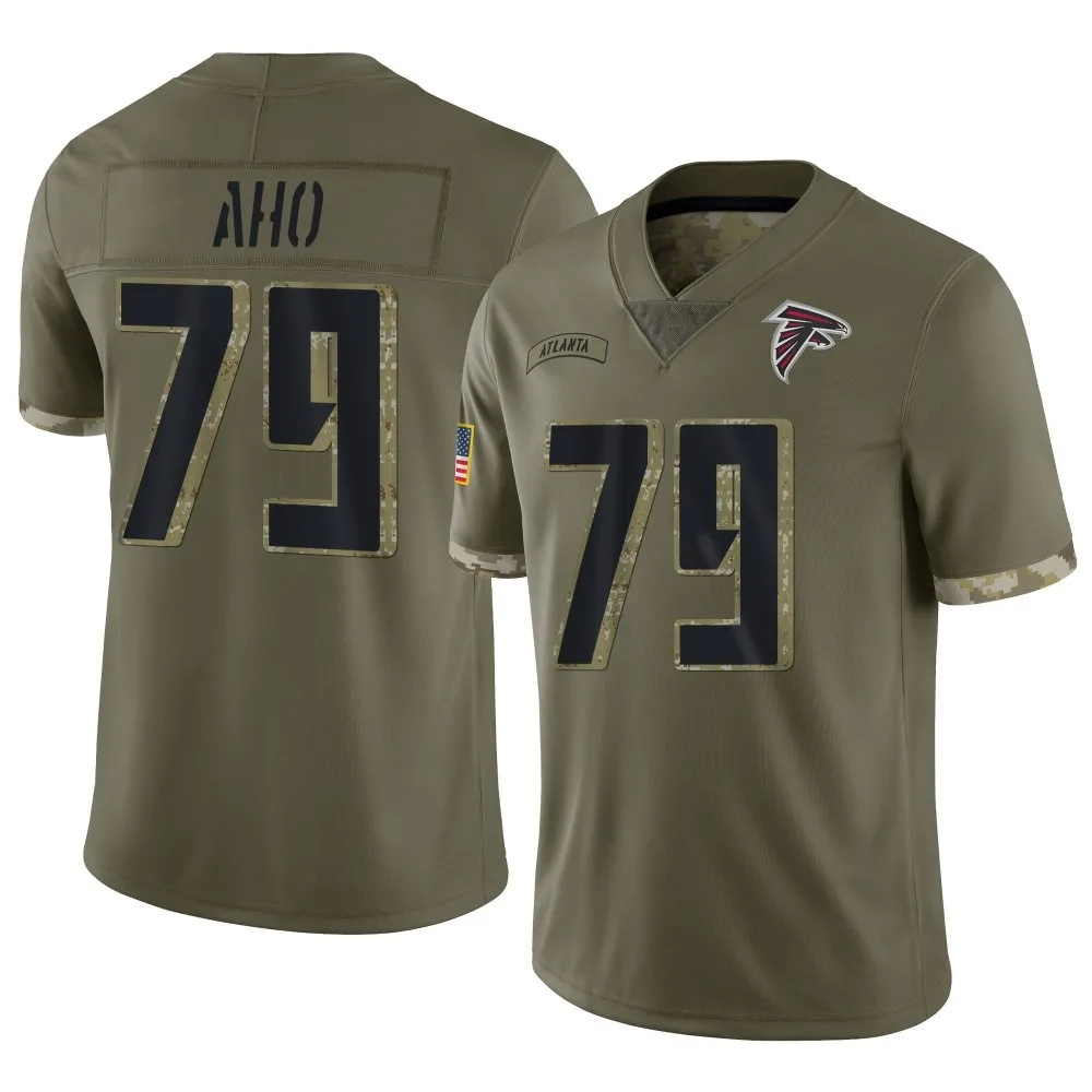 Junior Aho Atlanta Falcons Youth Nike 2022 Salute To Service Limited Olive Jersey Junior Aho Atlanta Falcons Youth Nike 2022 Salute To Service Limited Olive Jersey